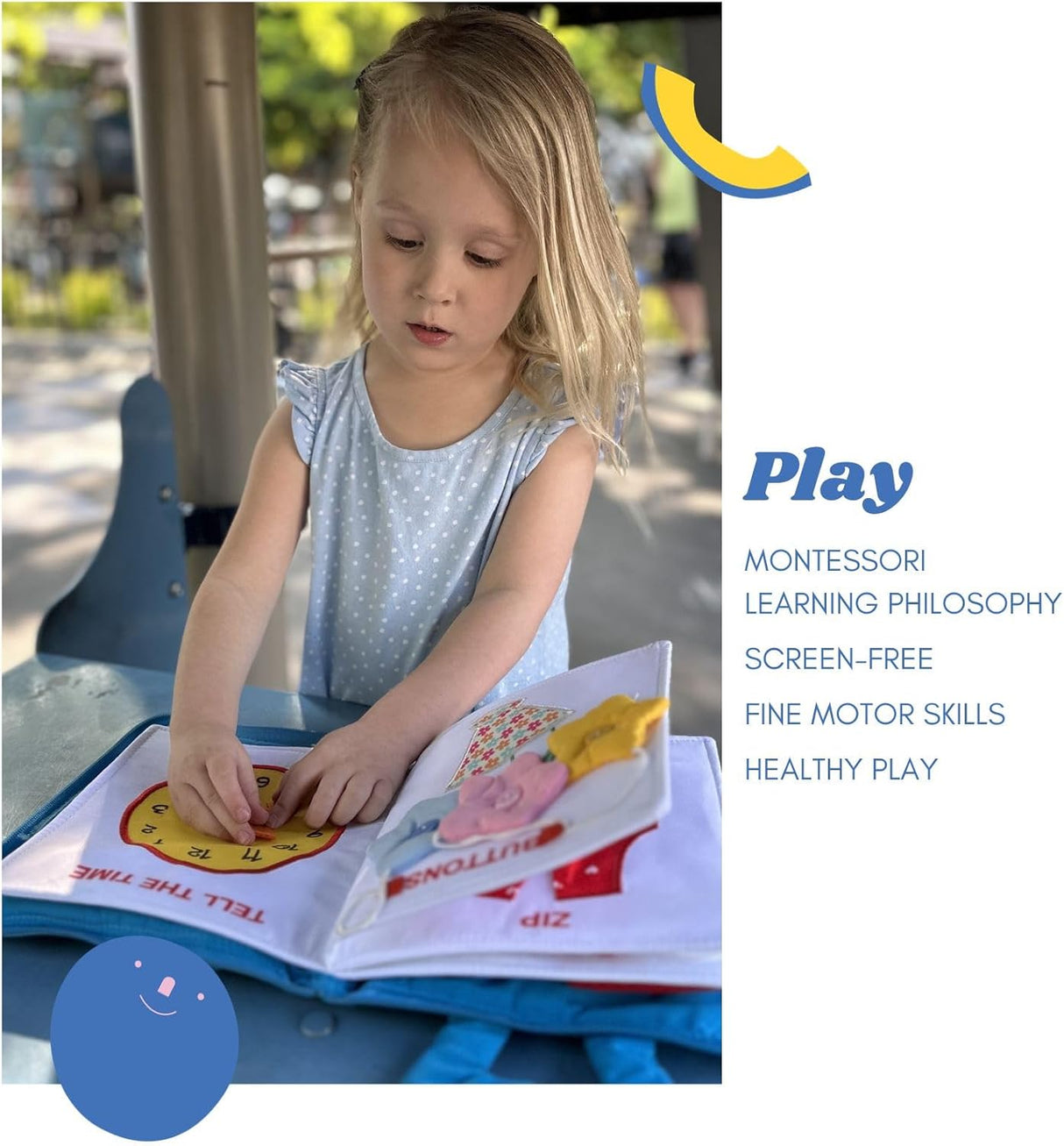 Libro Silencioso - Juguetes de Viaje para Niños, 10 Actividades