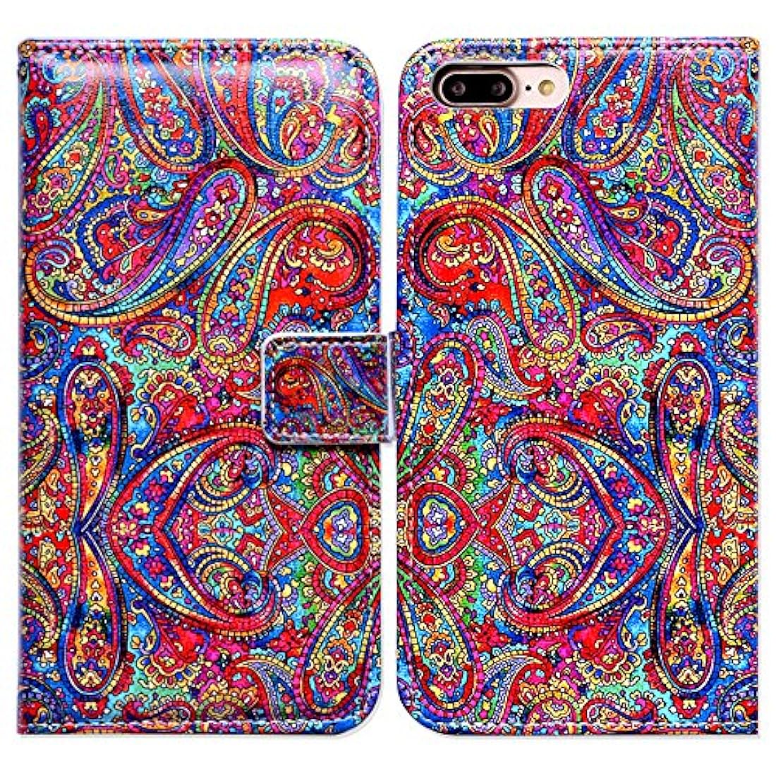 cartera Funda de piel sintética para iPhone 8 Plus