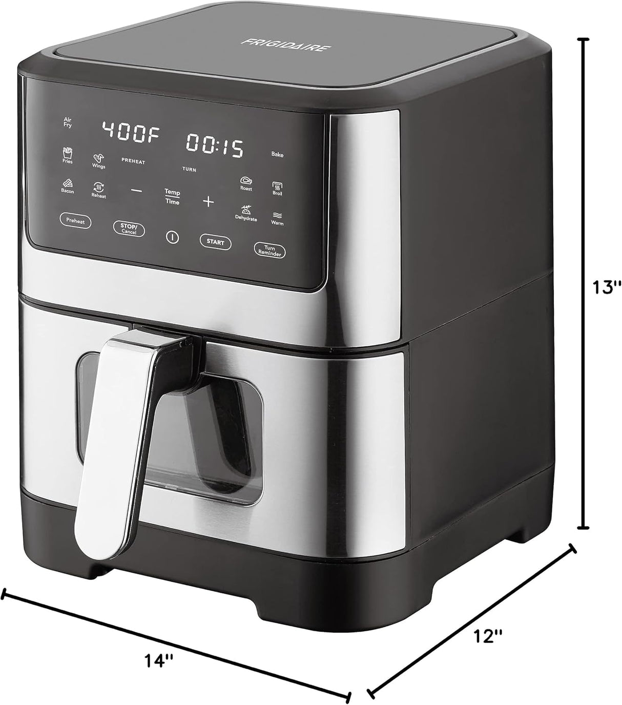 Freidora de aire 8.2qt Frigidaire EAF601, fácil de usar