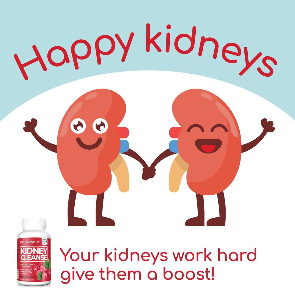 Health Plus Limpieza de riñón 60 cápsulas 30 porciones