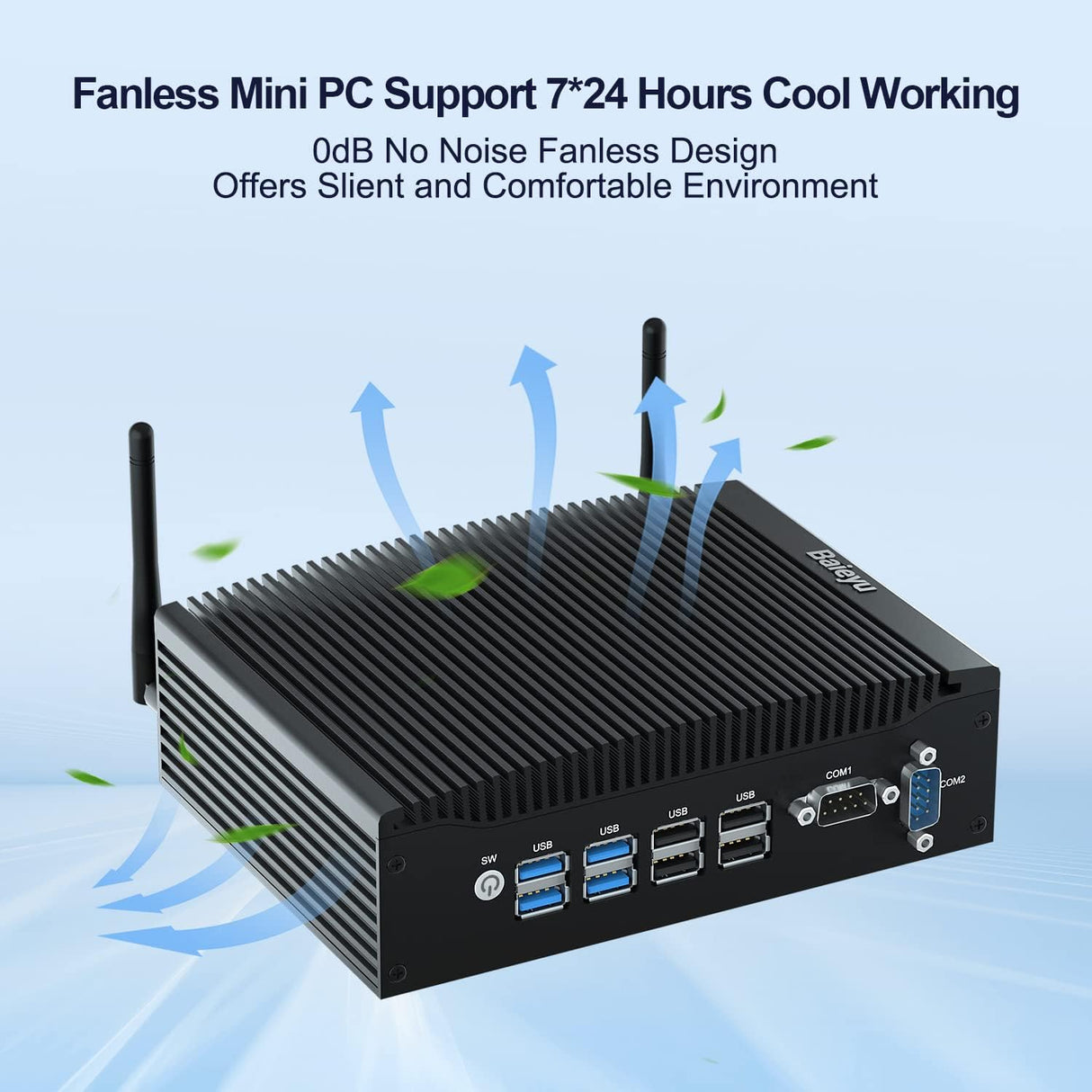 Computadora de escritorio sin ventilador Core i5-7300U