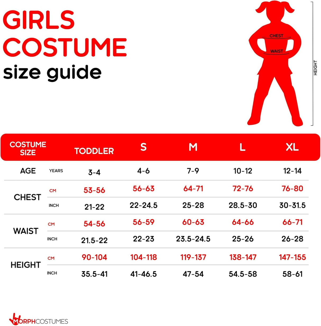 Disfraz de Sra. Claus para Niñas - Morph - Vestido Festivo