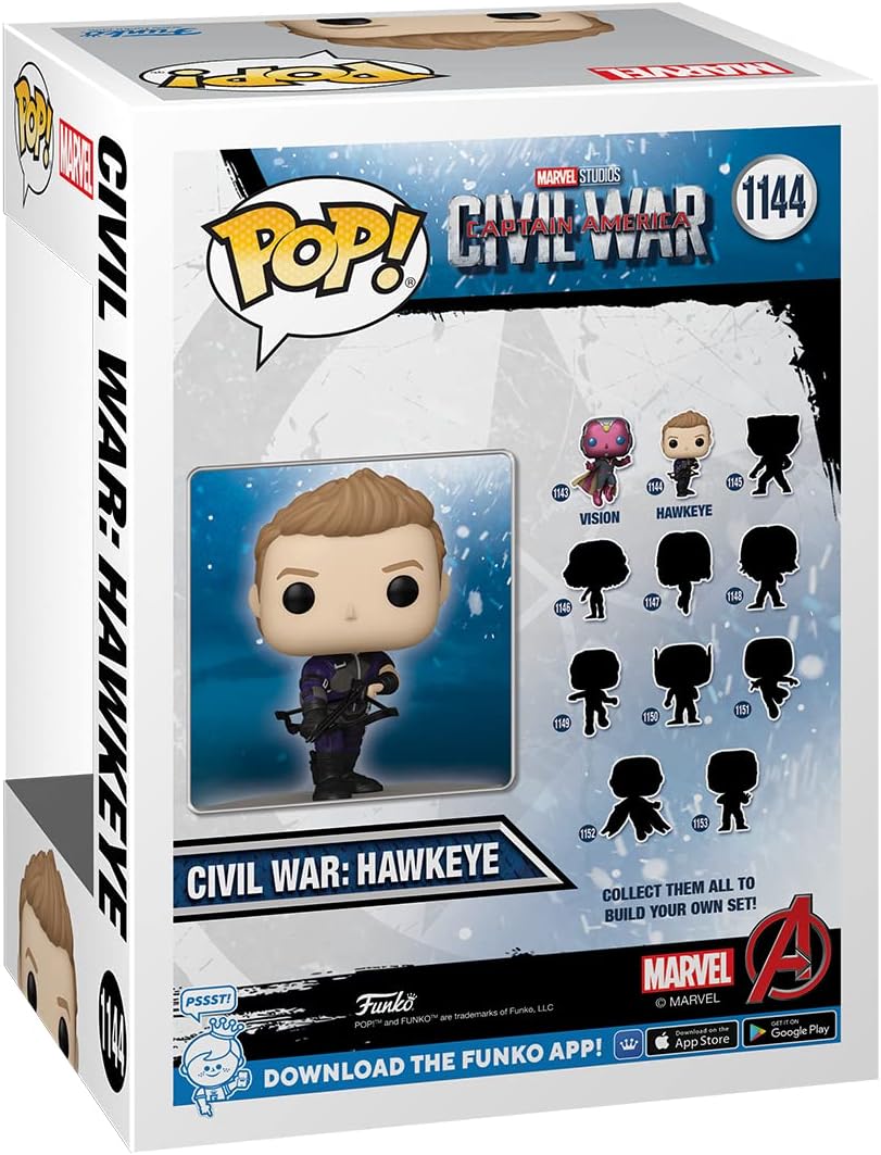 Figurita Funko Pop! Marvel: Hawkeye Civil War, Exclusiva Amazon