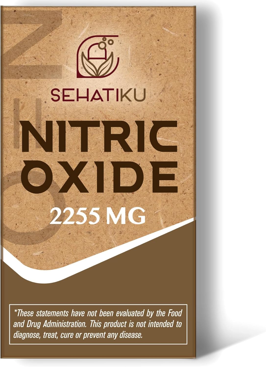 Suplemento de óxido nítrico de 2255 mg para corazón, 90 cáp