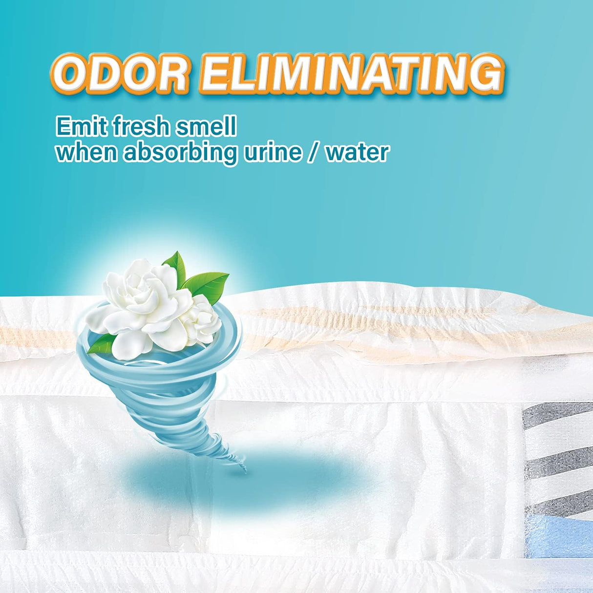 HONEY CARE All Absorb Petrichor - Envoltura para perro macho, mediano, blanco, 100 unidades