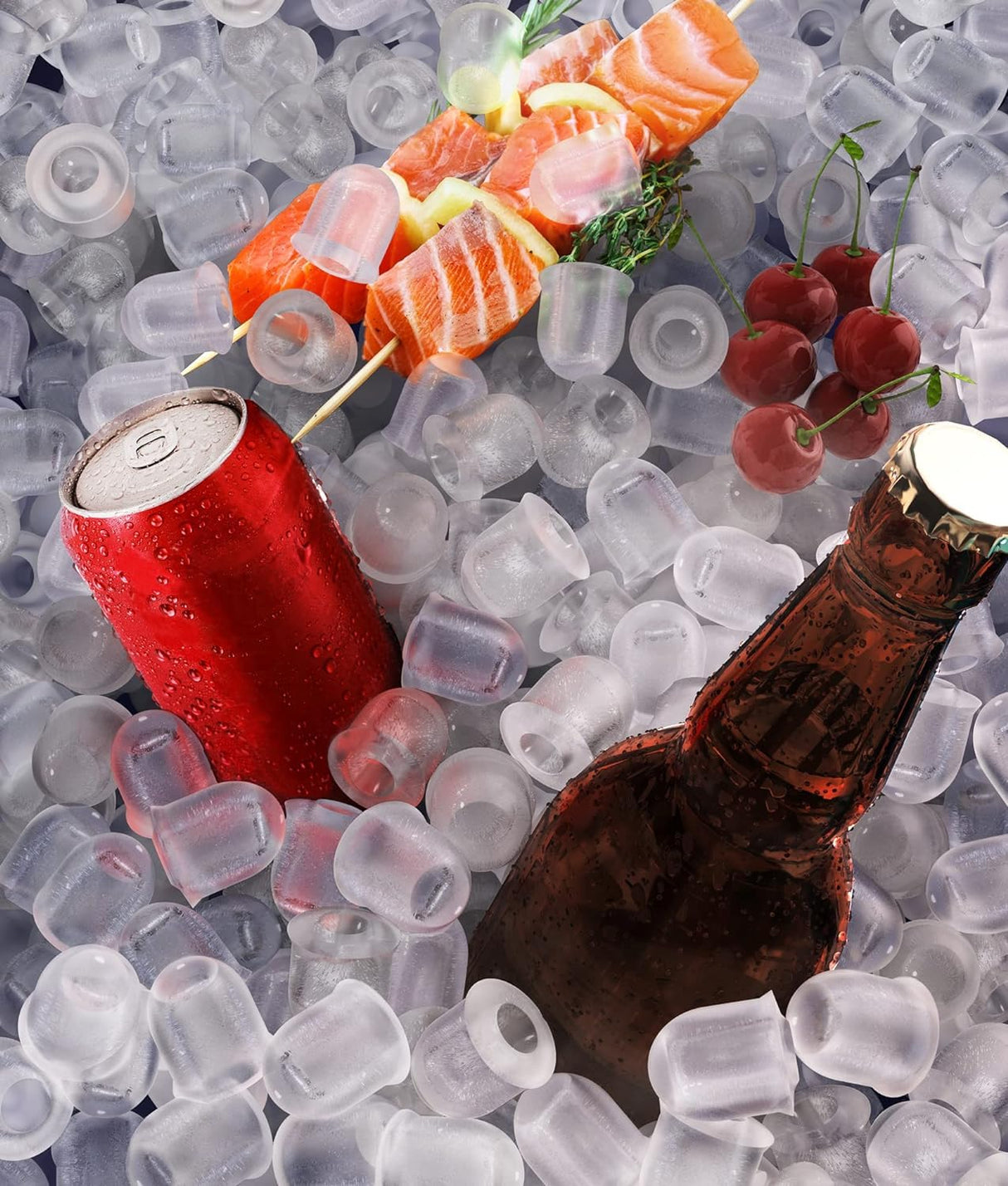 Máquina de Hielo Ecozy - 9 Cubos en 6 Min, Auto-Limpieza