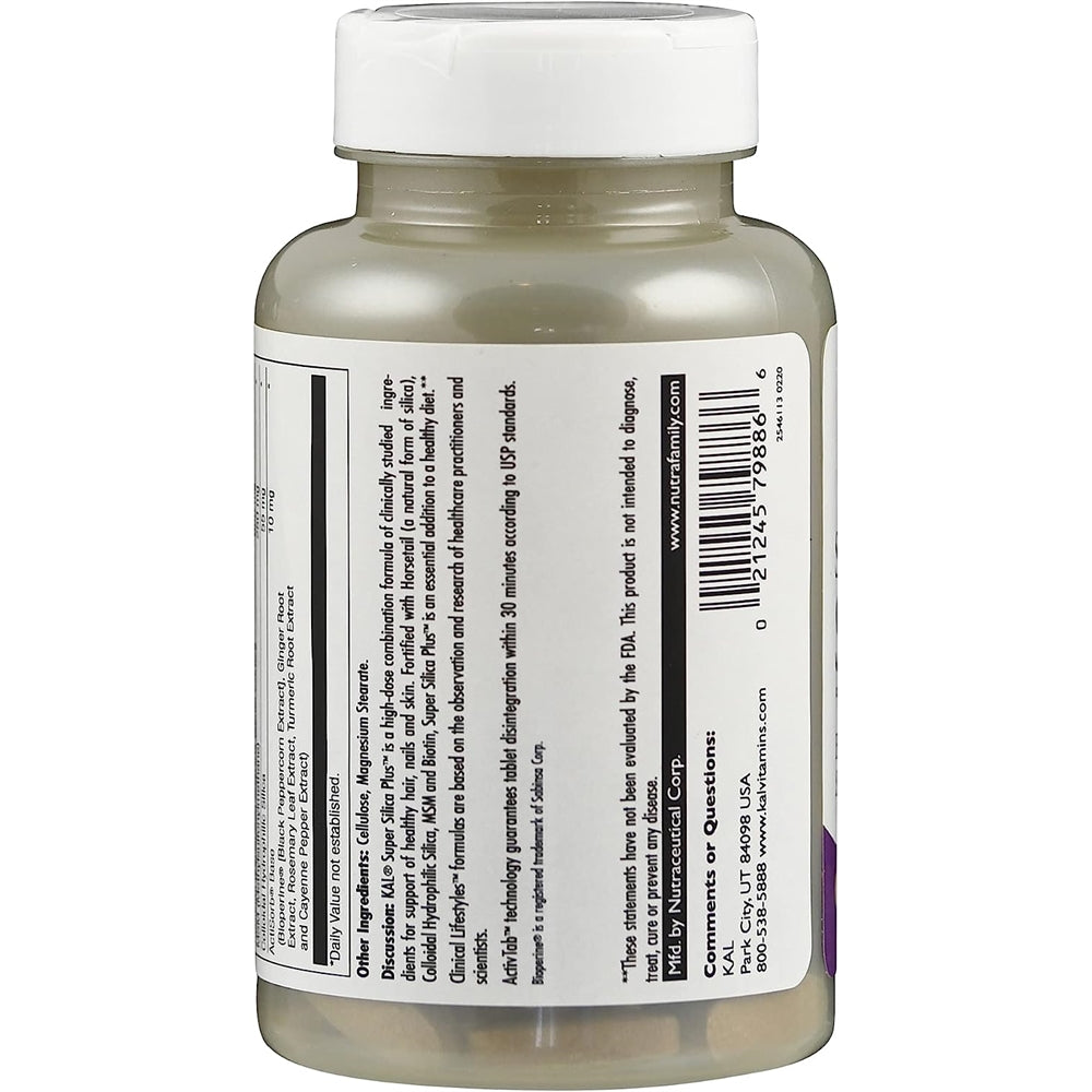 Suplementos Super Silica Plus 60 tabletas