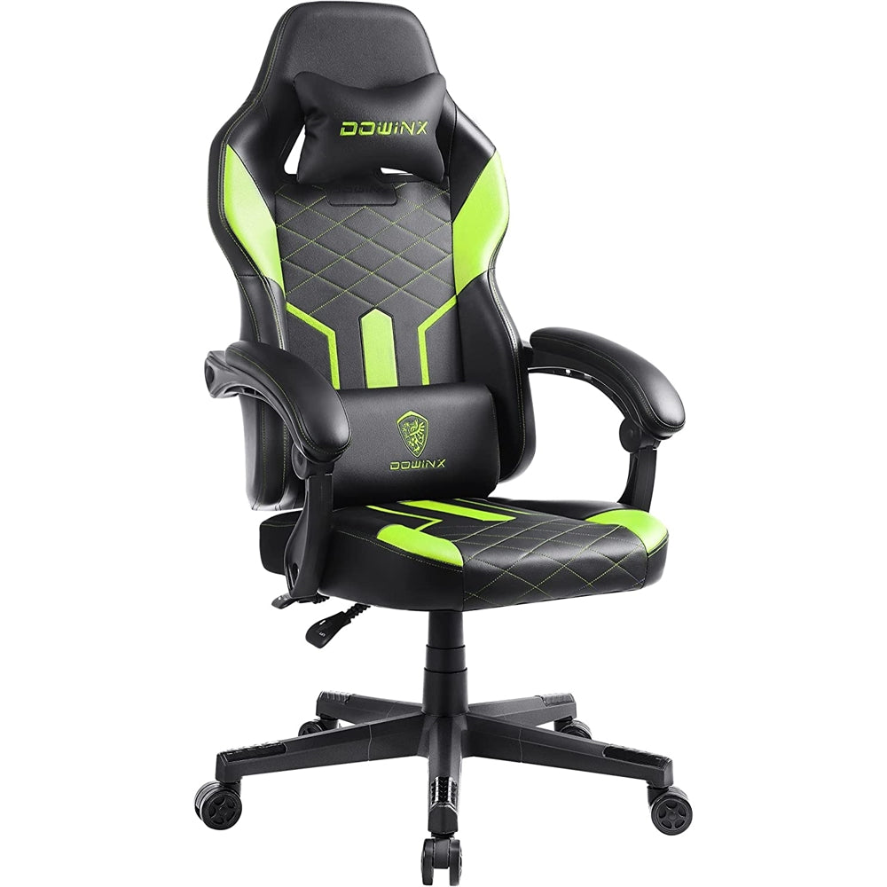 Silla de juego con respaldo alto reclinable piel sintética