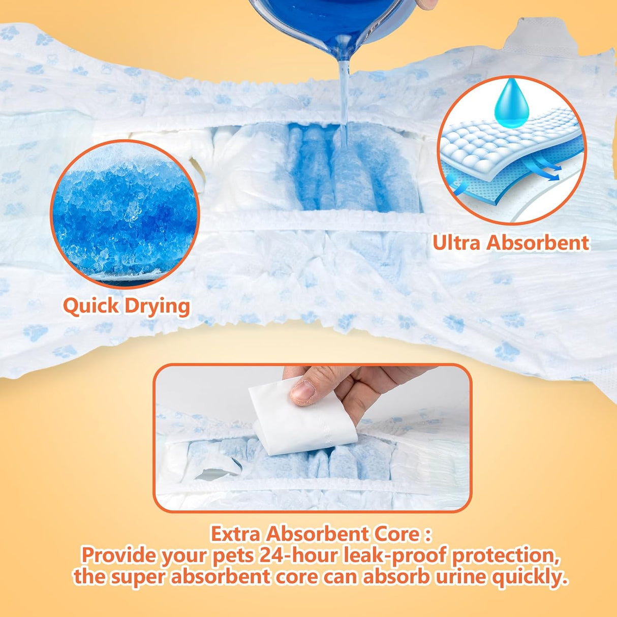 Pet Soft, pañales desechables para mascotas, perros, cachorros, 12 unidades, 72 pañales, XXS--XL, XXS