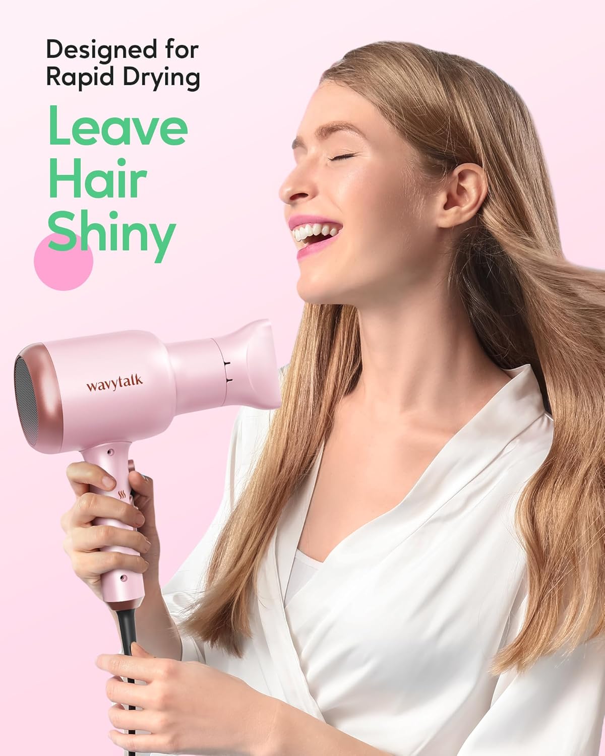 Secador de pelo profesional con difusor de pelo iónico