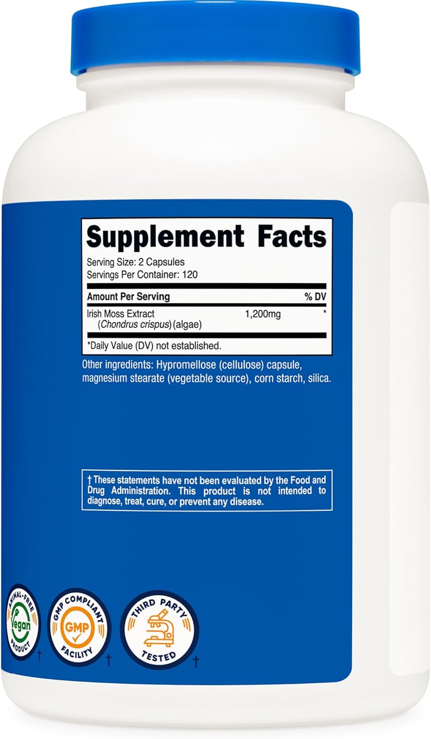 Nutracost extract de musgo irlandés 1200mg 240 caps