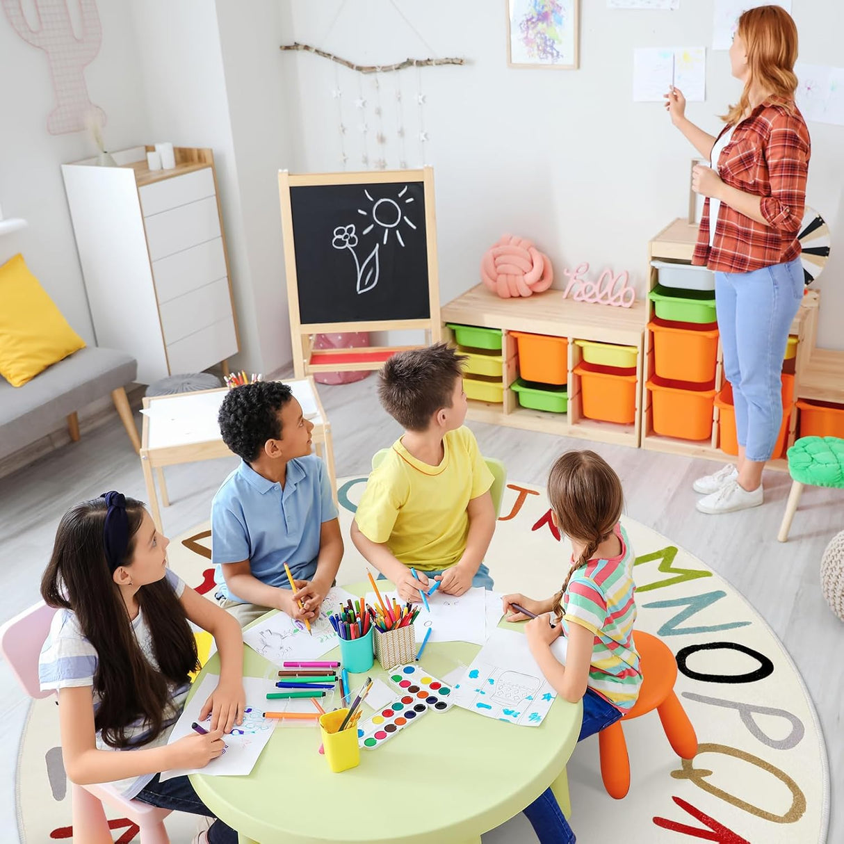 Alfombra Infantil ABC Livebox, Grande, Lavable, 40