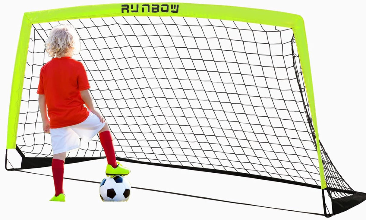 RUNBOW Portería de fútbol portátil con bolsa de transporte