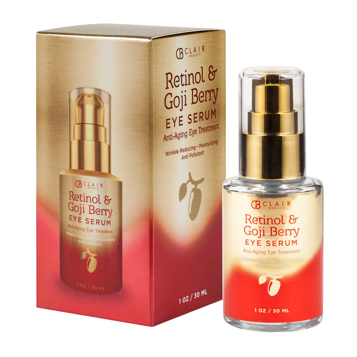 Suero Ojos Retinol y Goji: Reduce Líneas Finas y Ojeras