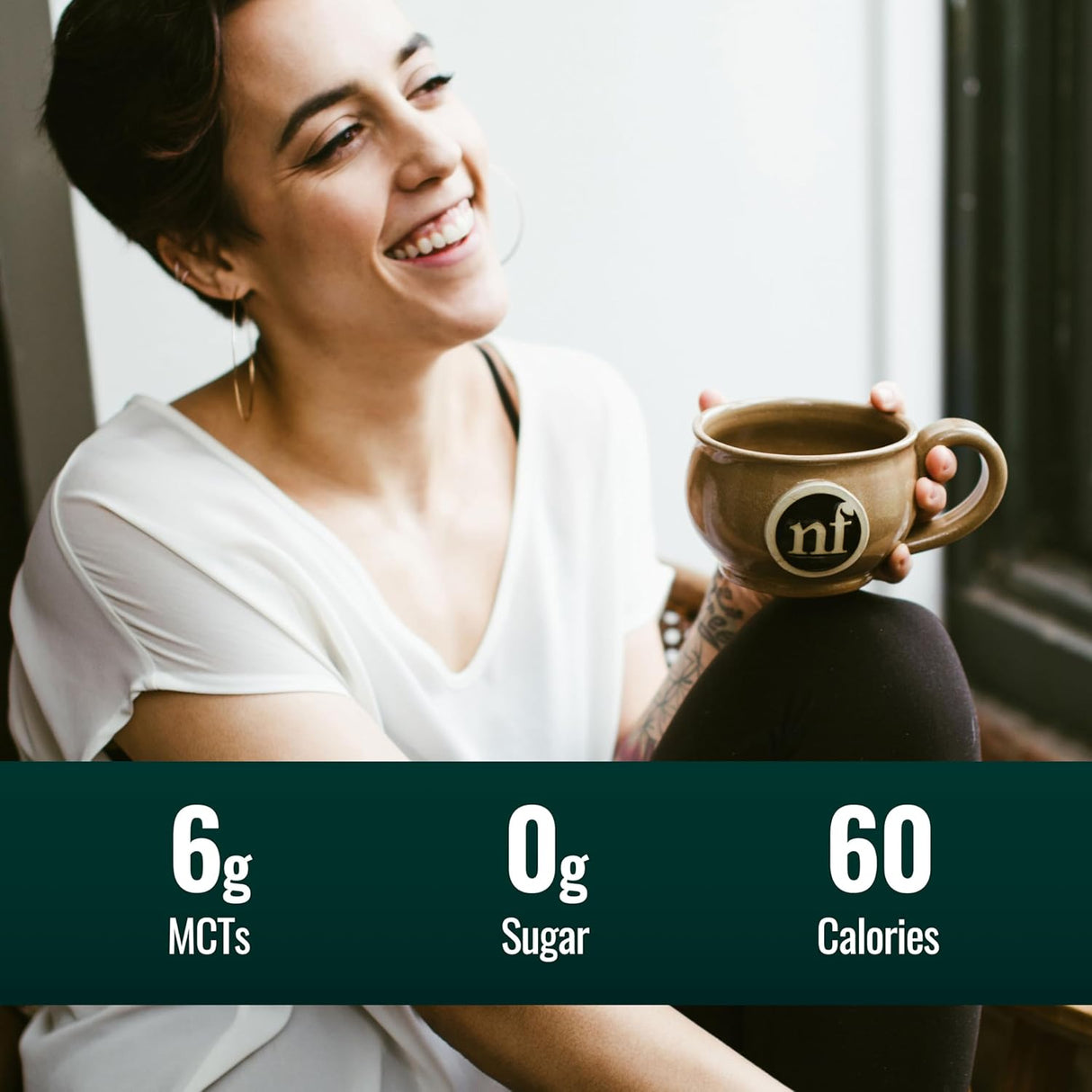 Crema de Caramelo MCT Oil Natural Force - Keto, 16 Oz Botella