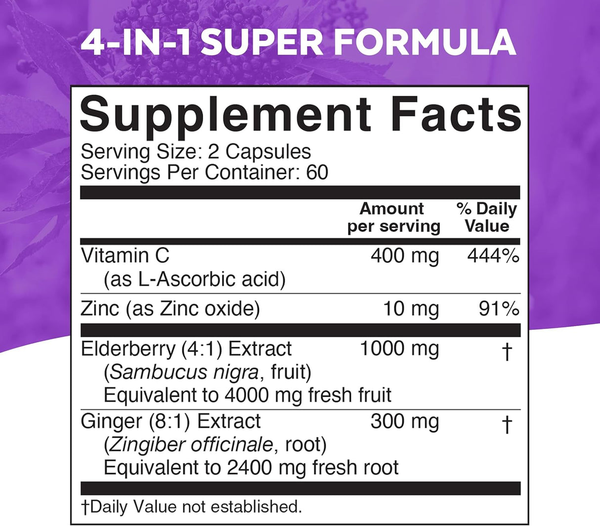 Suplementos Alimenticios bayas del saúco orgánico