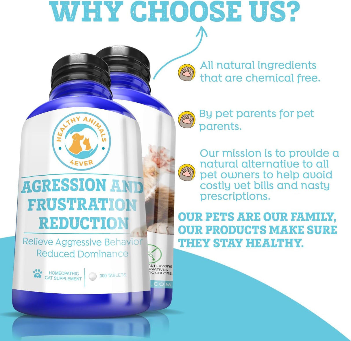 Tabletas calmantes para gatos totalmente naturales Healthy