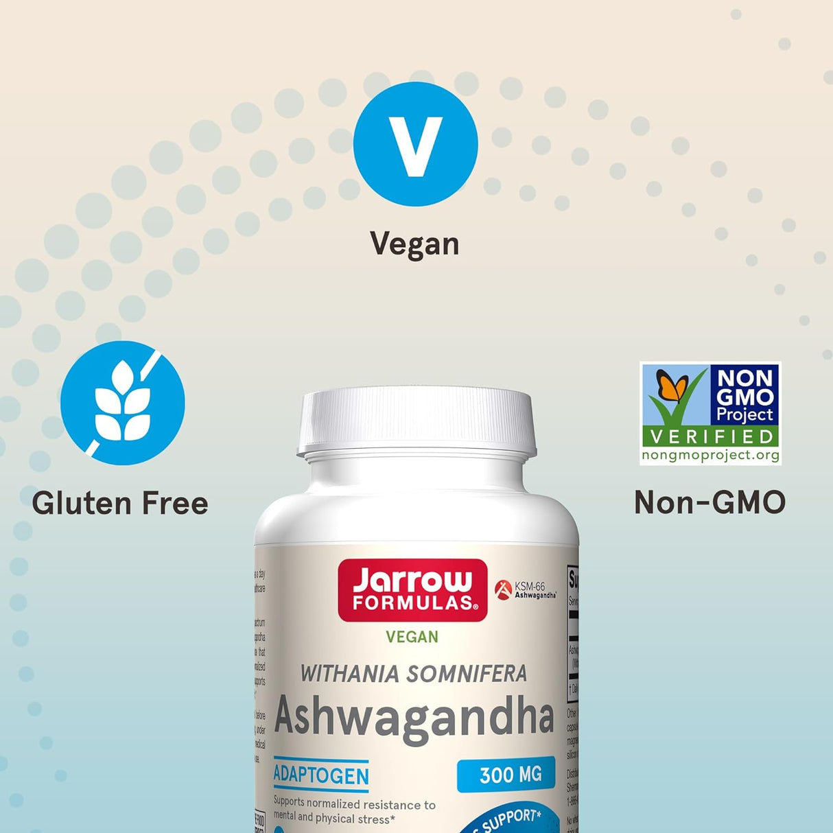 Cápsulas de Ashwagandha 300 mg, Resistencia al Estrés 120u