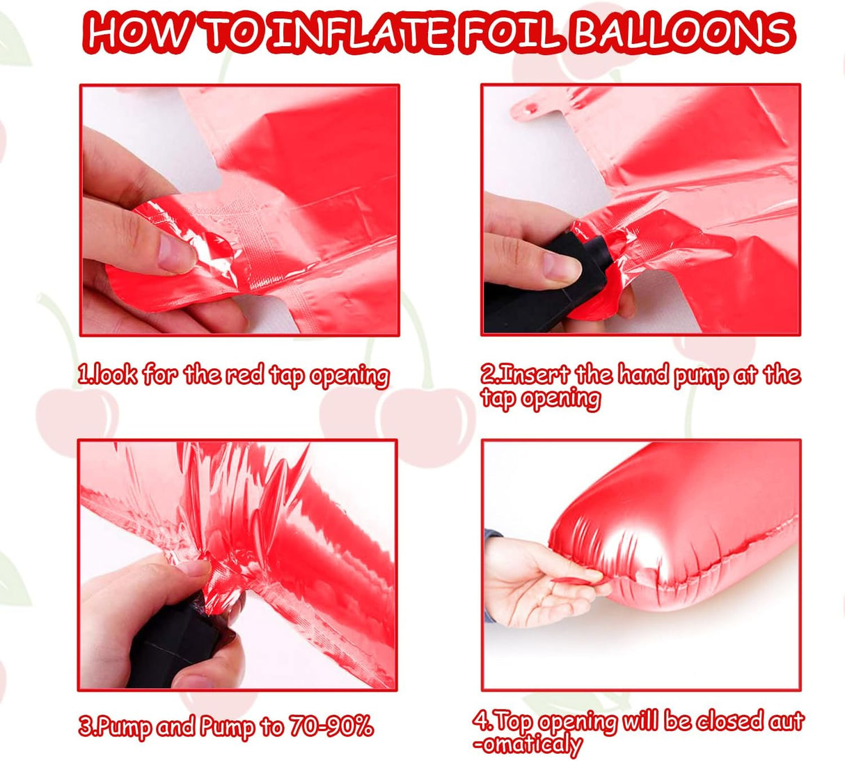 Decoraciones Fiesta Cereza Kit Arco Globos Cumpleaños Verano