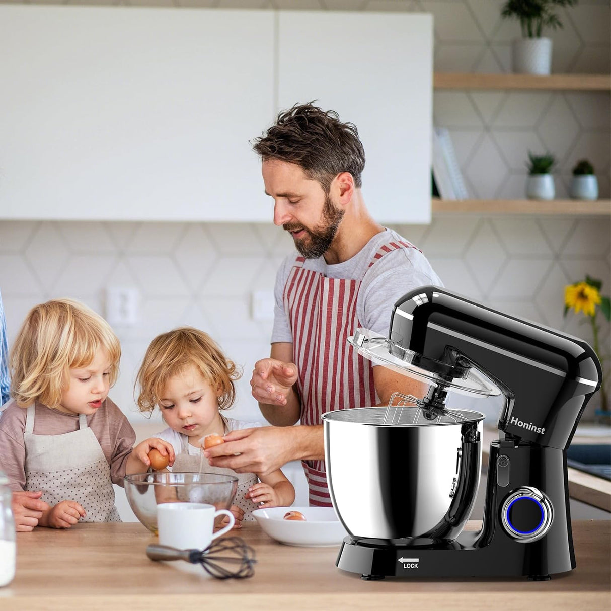 Batidora de Pie 6.5QT 10 Velocidades 660W, Modelo 660W