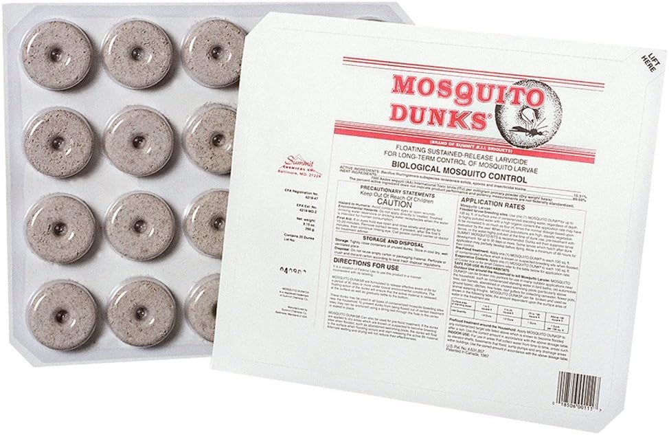 Tabletas Mosquito Dunk de Summit, 20 Contenidos, Pack 1