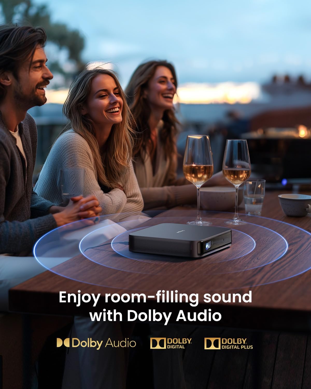 Proyector Dangbei Atom 1200 ISO, 1080p, 4K HDR, WiFi, Bluetooth