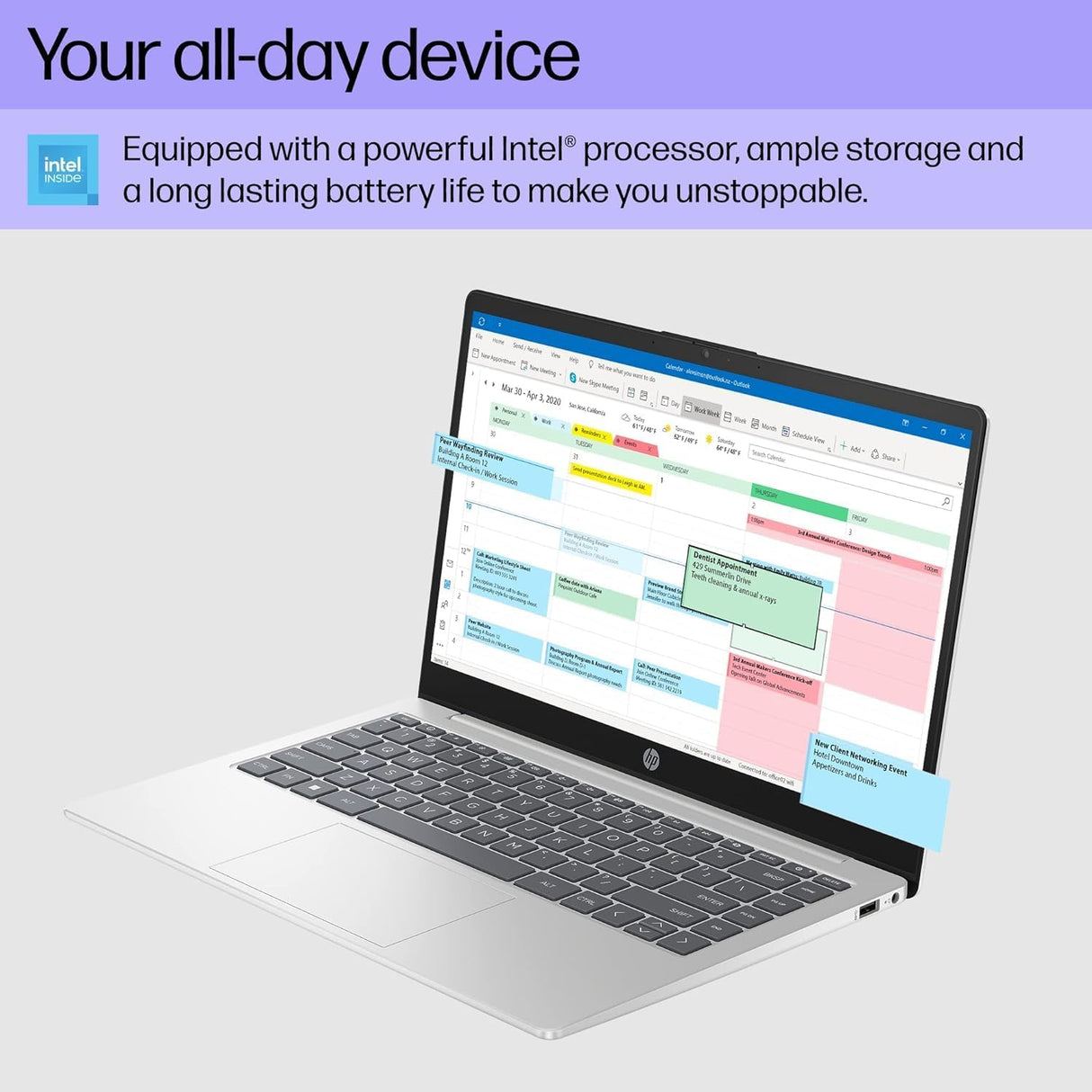 Laptop HP 14 FHD, Intel N200, 16GB RAM, 1TB SSD, Win 11