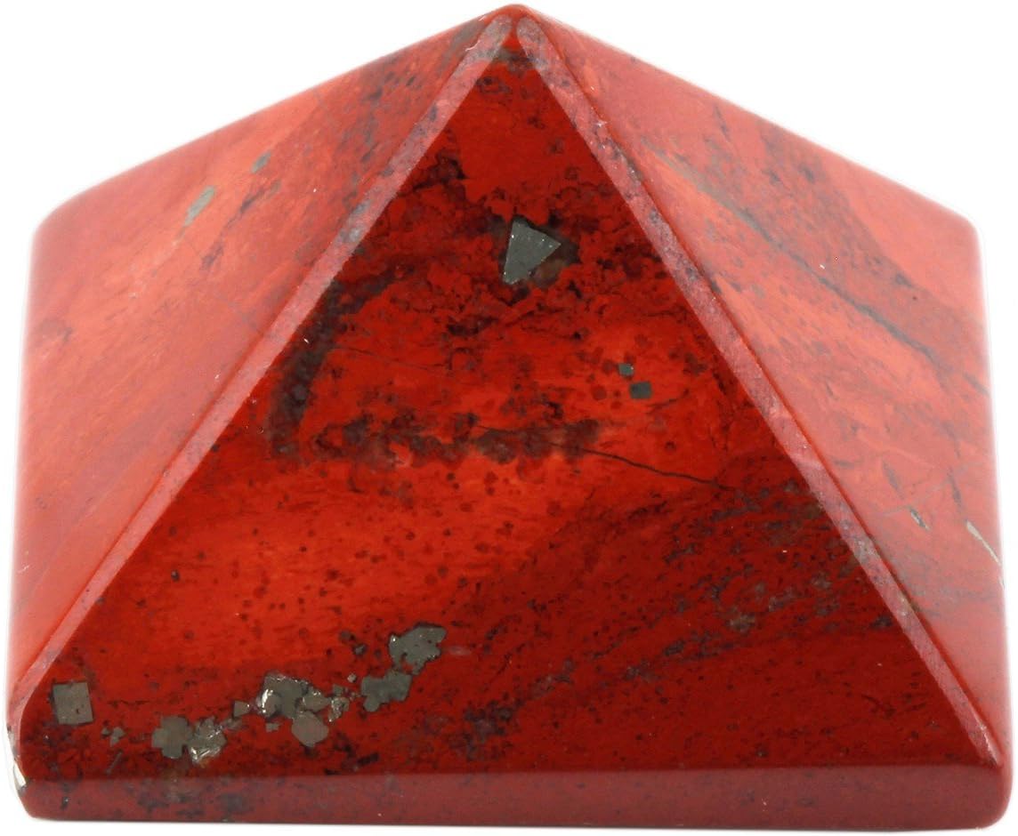 rockcloud Figura de pirámide de piedra metafísica sanadora.