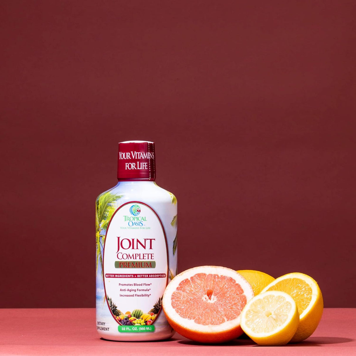 Suplemento líquido para articulaciones con sulfato