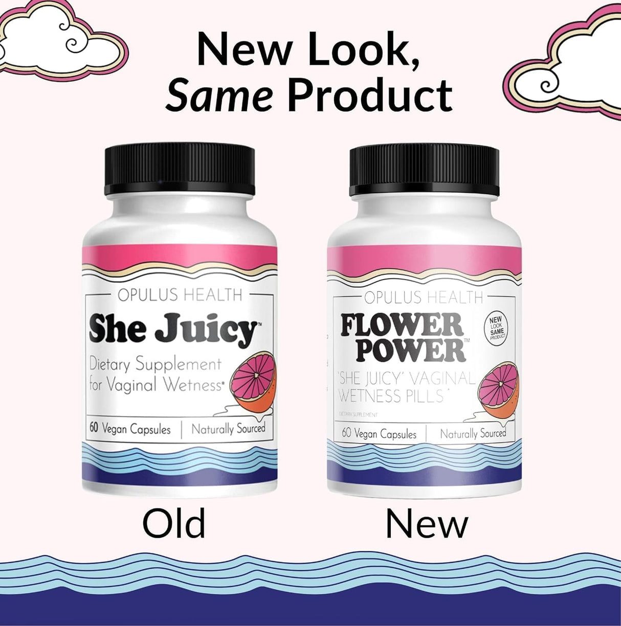 Suplemento She Juicy para la salud vaginal Flower Power