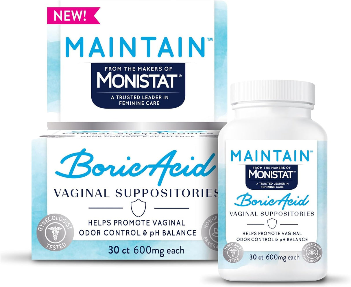 Monistat, Mantenga supositorios de ácido bórico para mujere