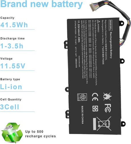 Batería SG03XL para Laptop, 17.3", Modelos HP Envy y HSTNN