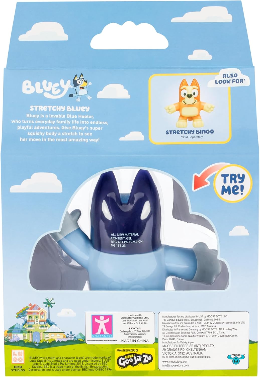 Figurita Stretchy de Bluey | Juguete Super Stretchy | Modelo 3X