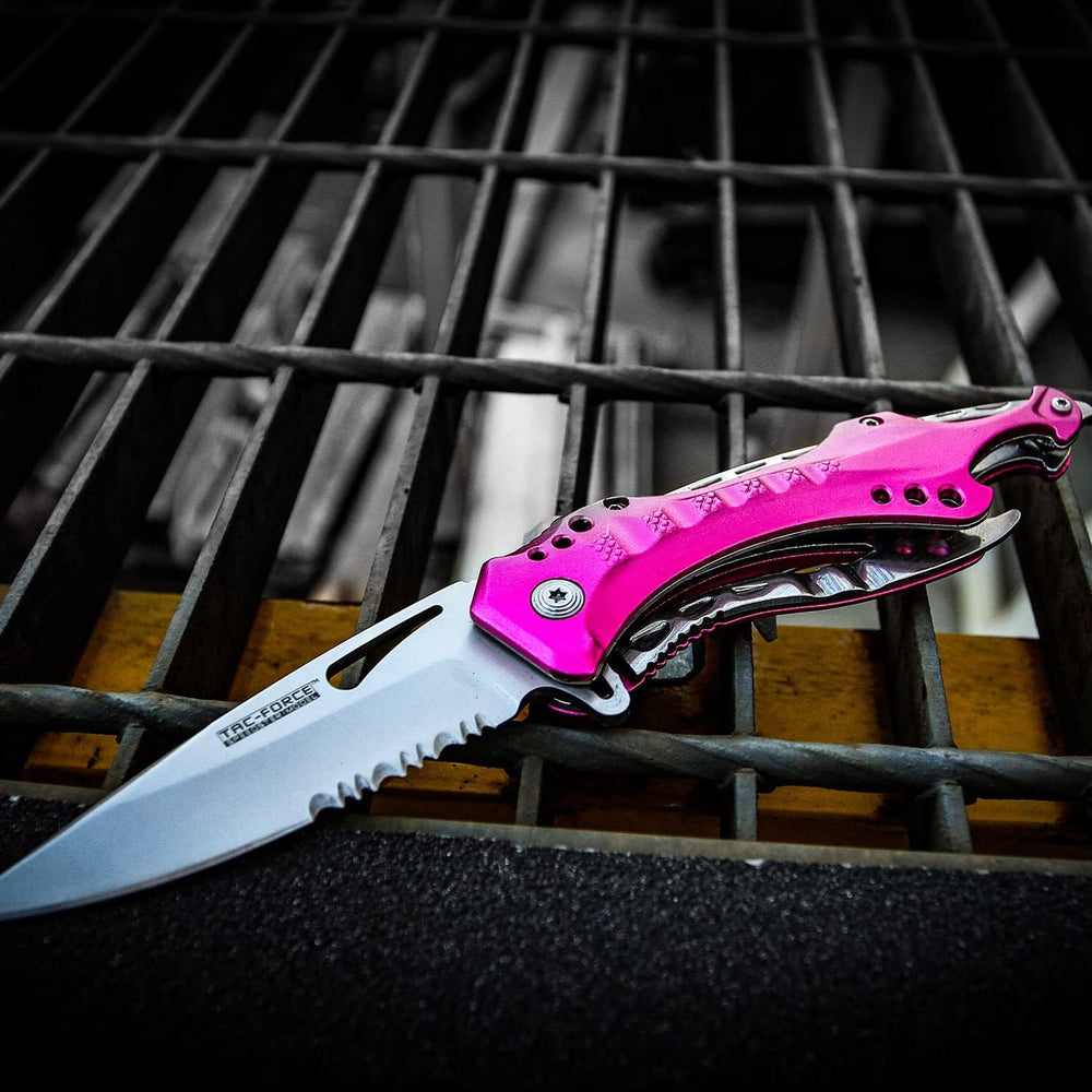 Cuchillo táctico EDC TF-705 con abrebotellas y punzón de vidrio
