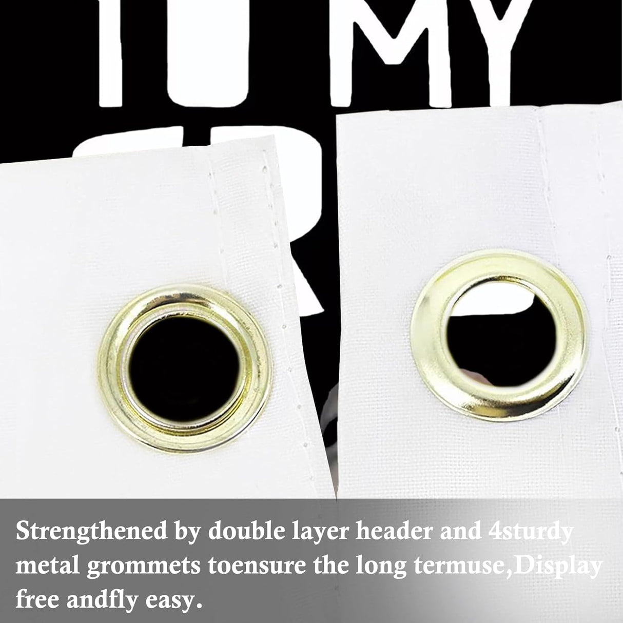 Bandera Impermeable 60x90cm con Ojales para Decoración de Dormitorio