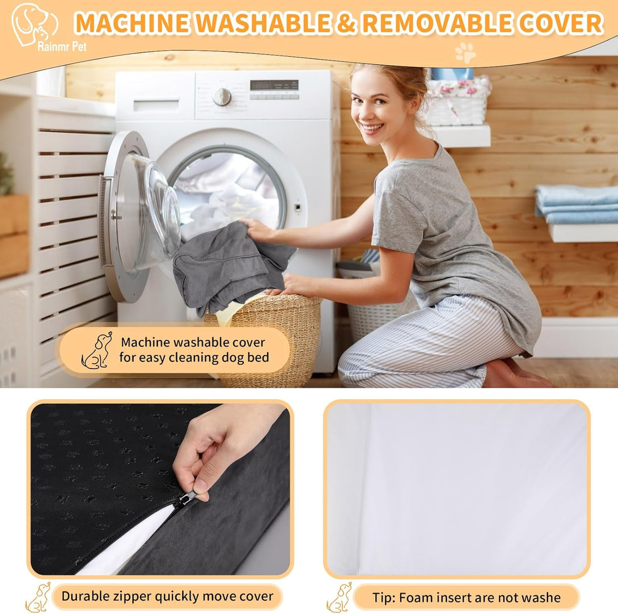 Cama ortopédica para perros grandes - resistente al agua, 7