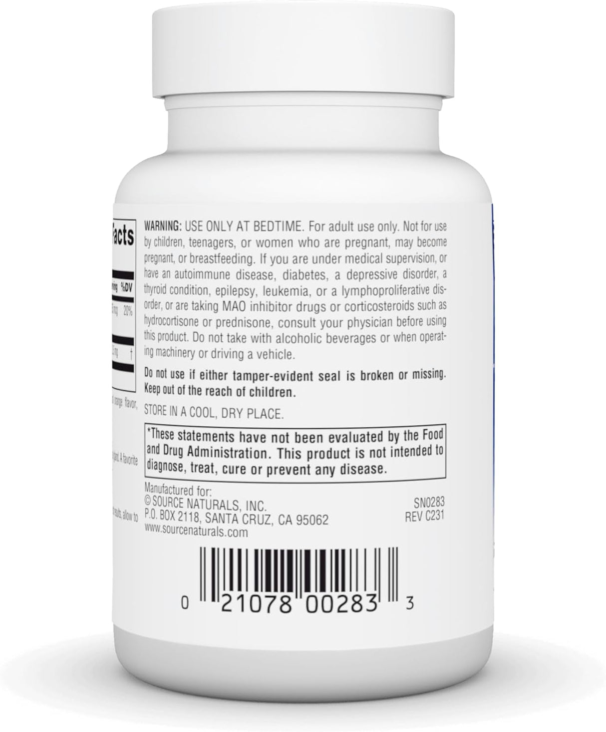 Source Naturals para el descanso 0.03 onzas, naranja