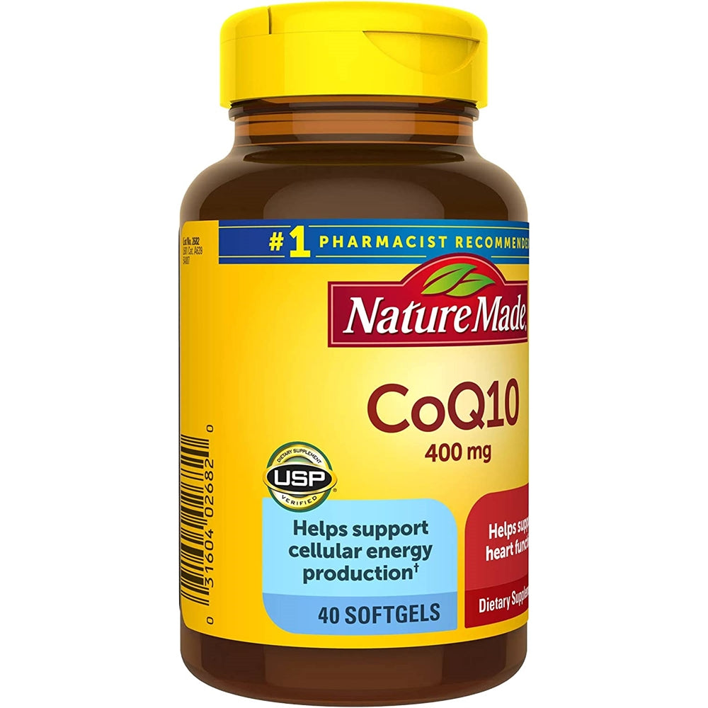 Suplemento CoQ10 (Coenzima Q 10) 400 mg de gel 40 unidades.