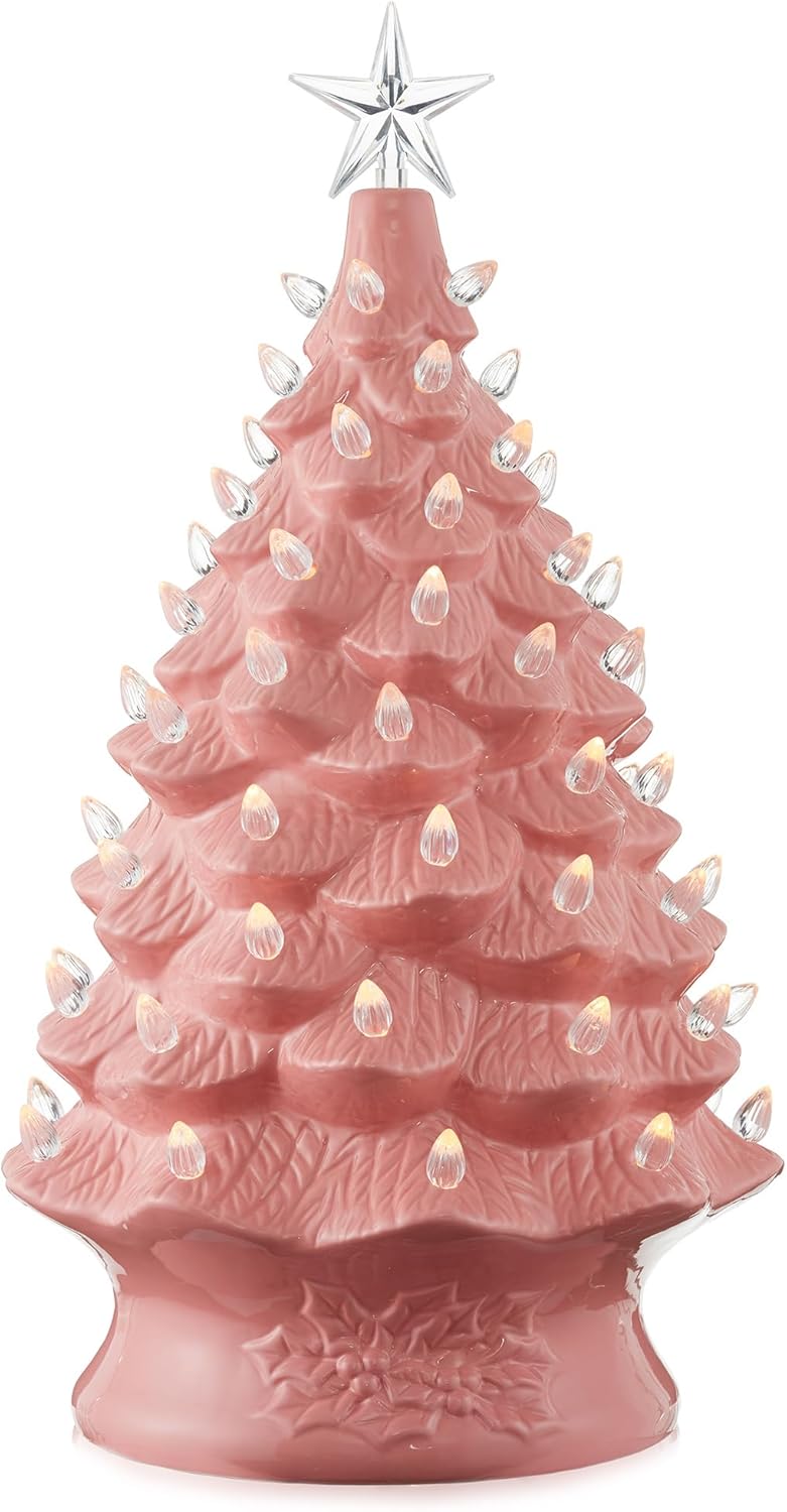 Árbol de Navidad Cerámico Casafield, 24 Preiluminado, 148 Luces