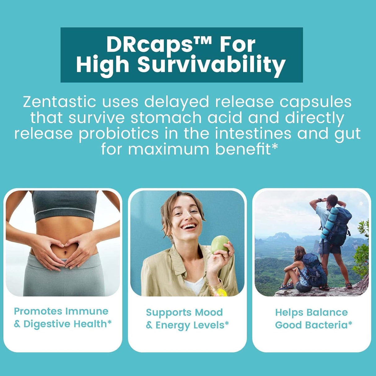 Suplemento salud inmune y digestiva probióticos y prebiótico