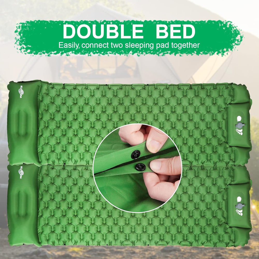 Colchón Inflable Ultraligero con Bomba Incorporada para Camping