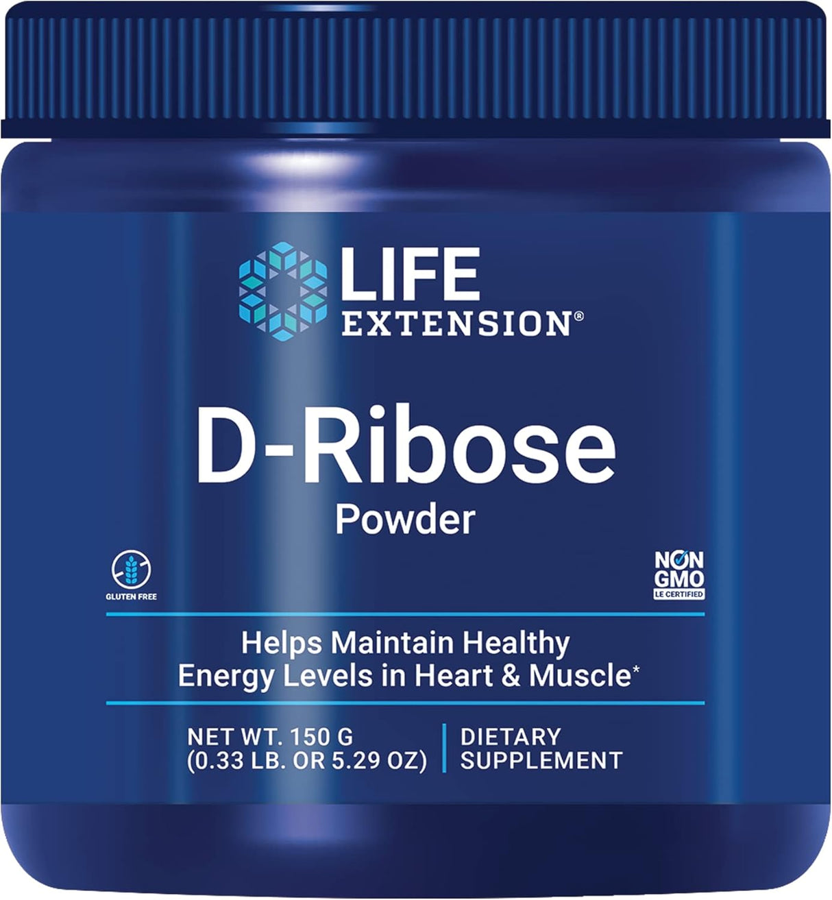 D-Ribosa en Polvo de Life Extension, Energía y Salud, 150 g