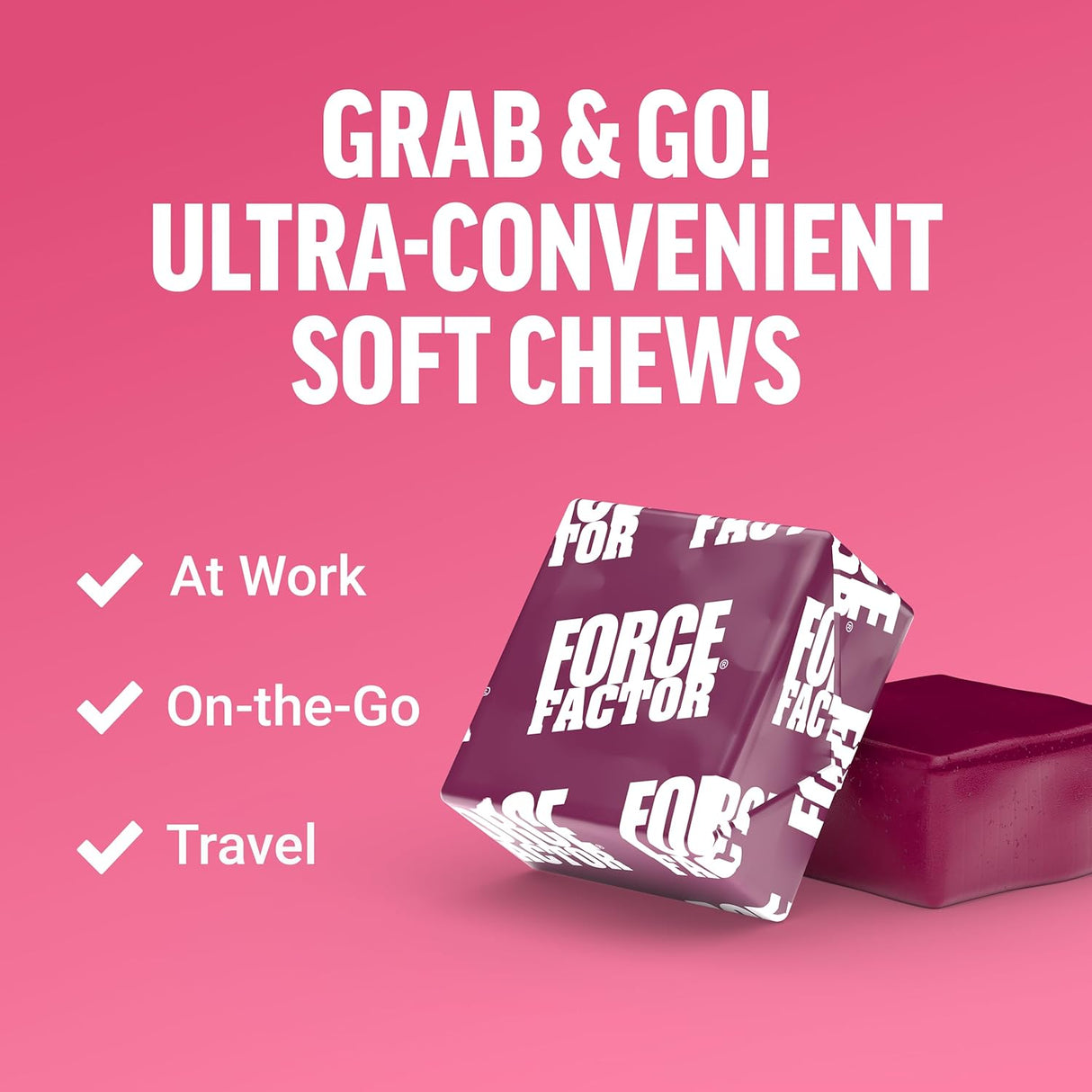 Force Factor Collagen Boosting Superfoods, Vegan, 60 Soft Chews