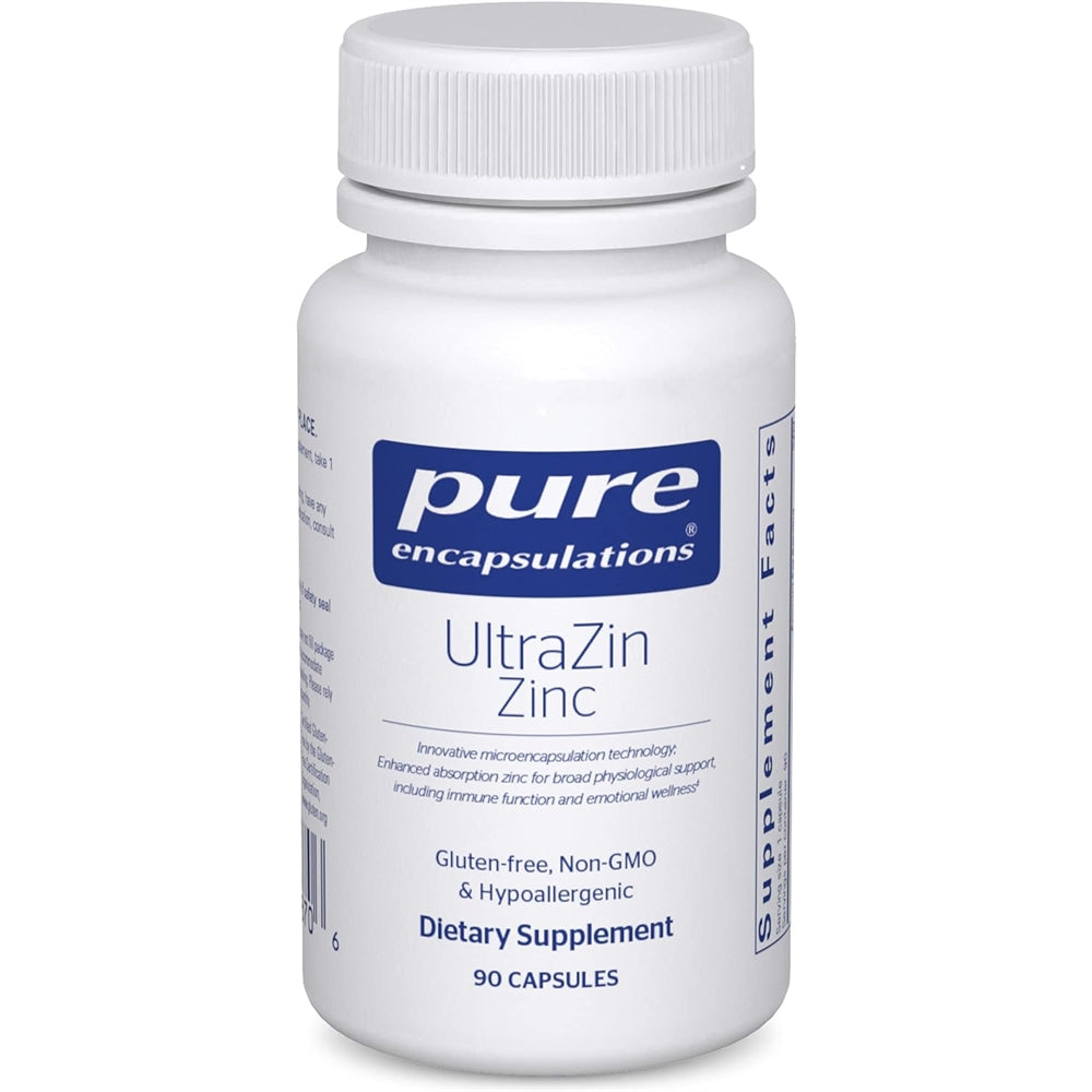Suplementos UltraZin Zinc Apoyo mineral de absorción 90un