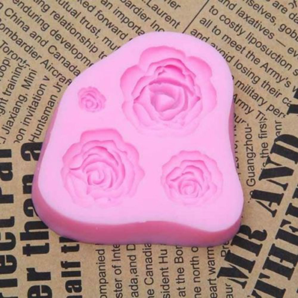 Molde de silicona para pastel 2.9x2.4x0.6pulgadas rosa