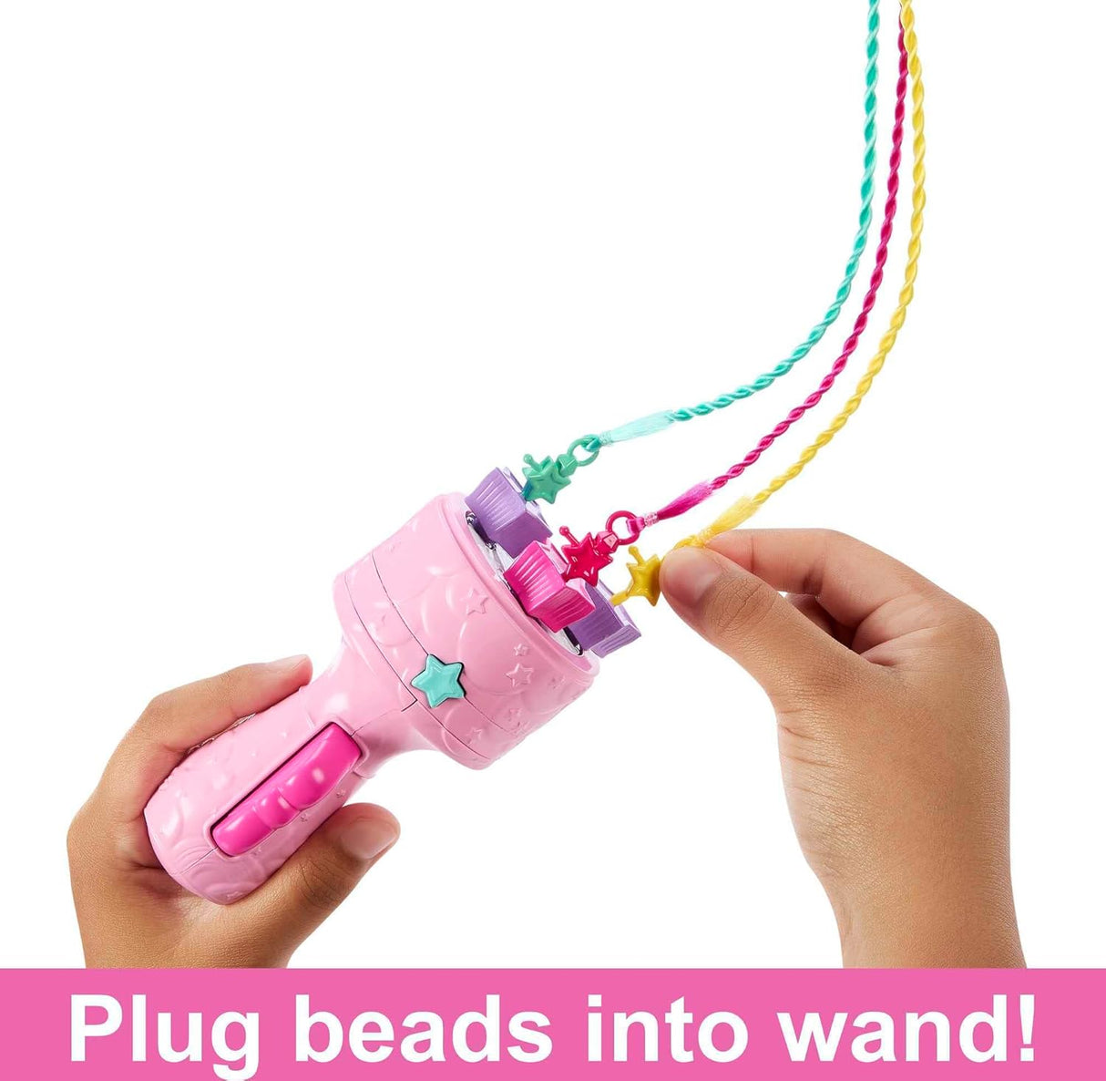 Barbie Dreamtopia Muñeca, Pelo Twist 'n Style, Extensiones y Accesorios