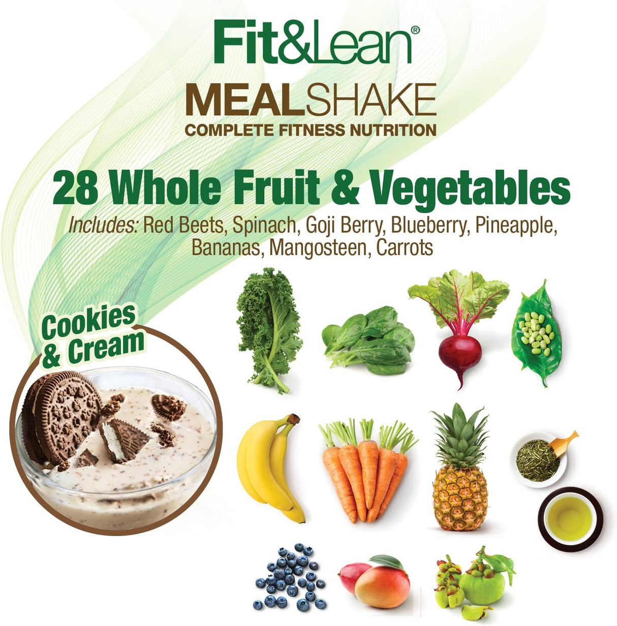 Suplemento Batido con proteínas fibra probióticos 1 libra