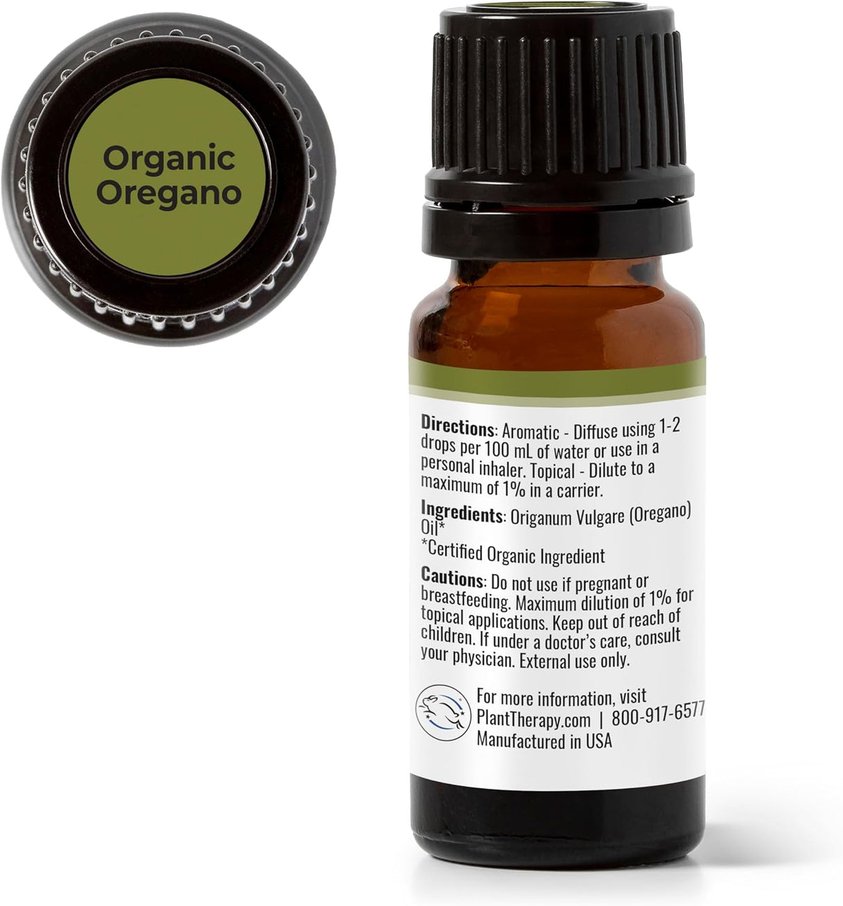 Aceite Esencial de Orégano Orgánico 100% Puro, Grado Terapéutico