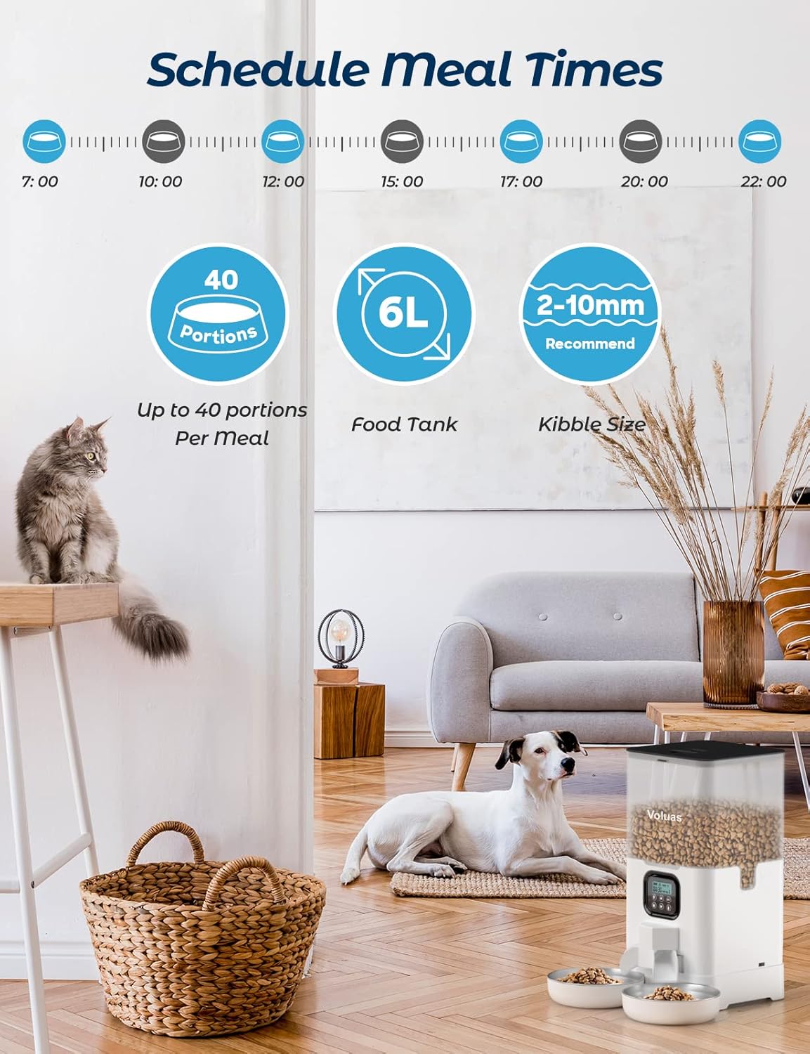 Comederos automáticos para gatos cuencos de acero inoxidable