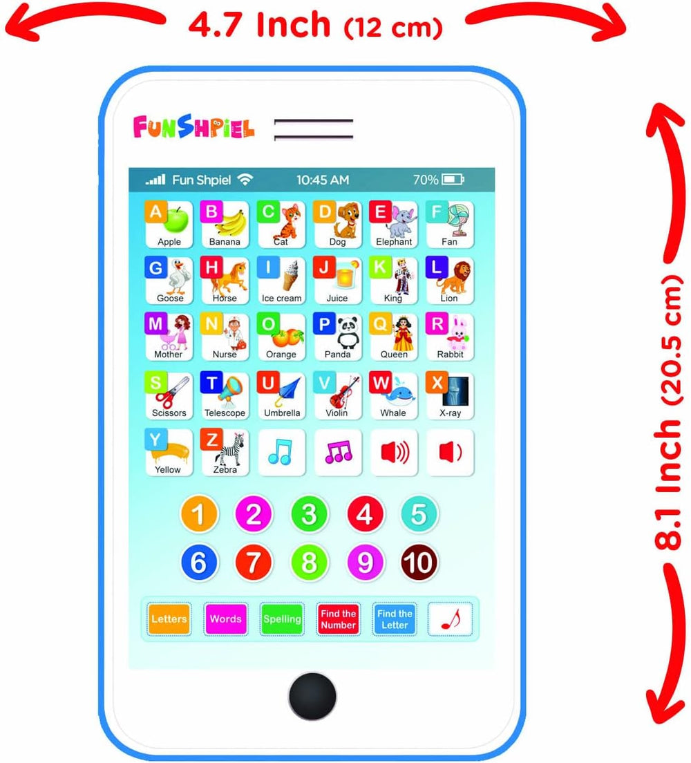Tablet Infantil - Actividades para Aprender ABC - 3 Años+